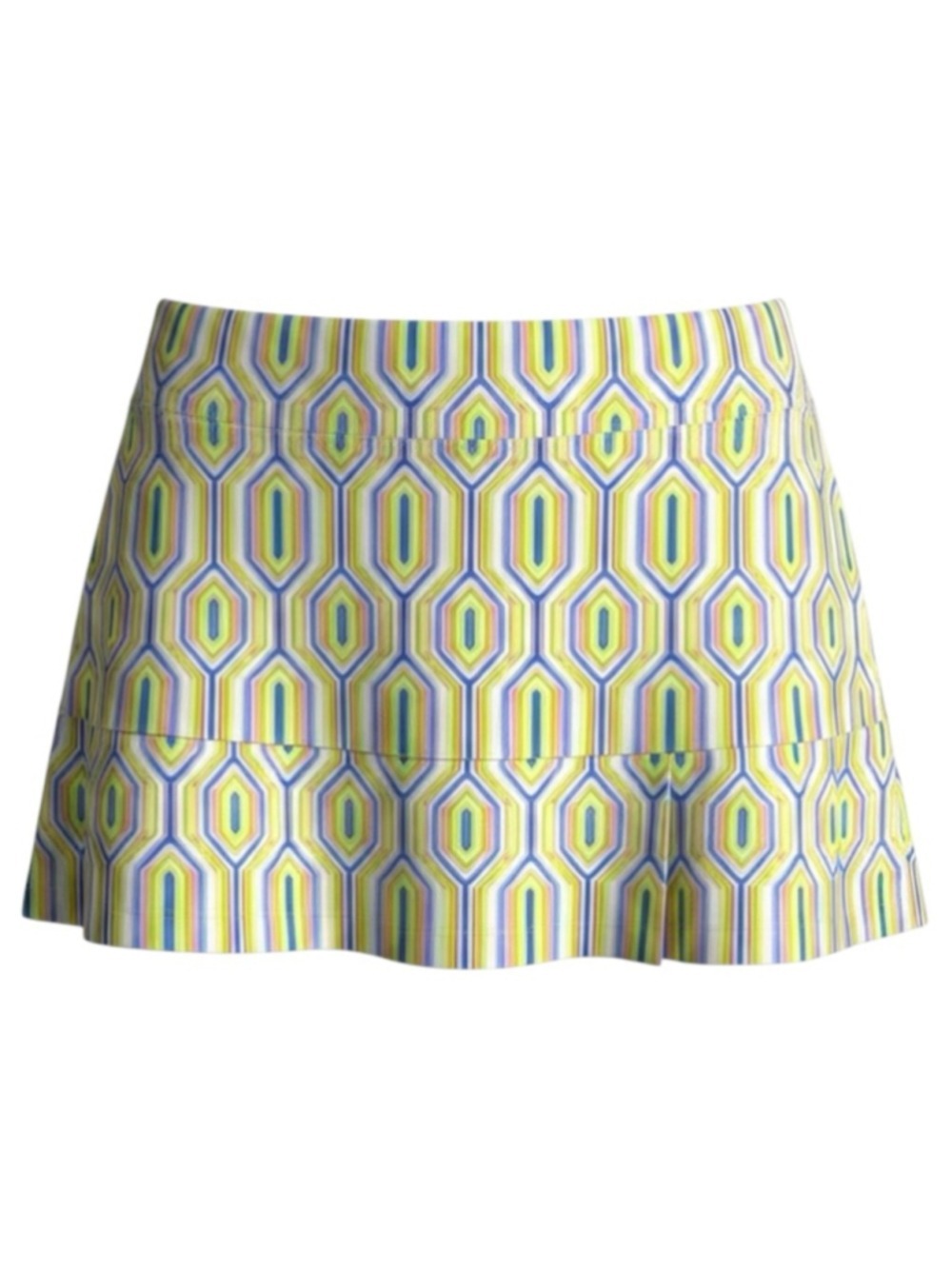 Sigrid Olsen Golf & Tennis Skort Size Small Geometric Print with Ruffles - Picture 2 of 7